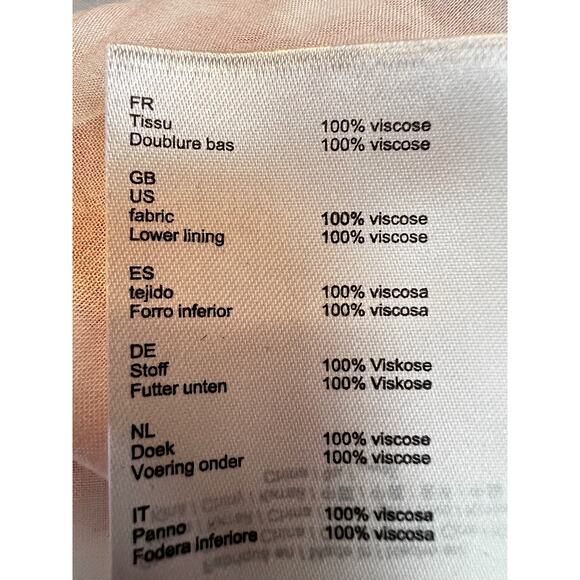 New Maje Leopard Animal Print Ruffles Orange Mini Dress Size M US 100% Viscose - Picture 13 of 15